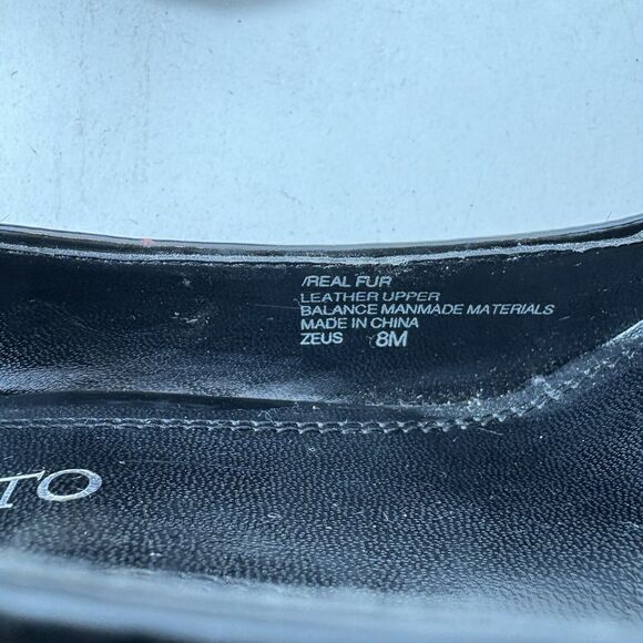 Franco Sarto Heels Womens Size 8 Zeus Leopard Cheetah Print Calf Hair Wedge B1 - Picture 3 of 12